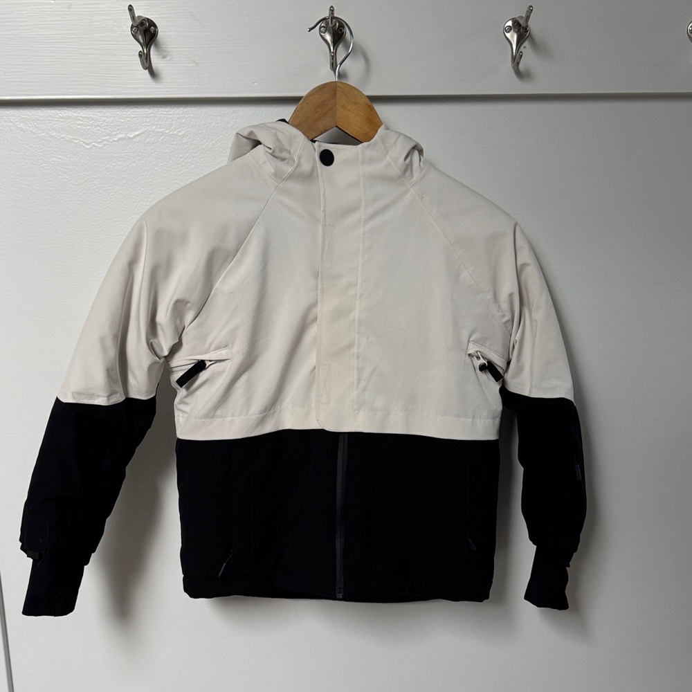 Two-Tone Hooded Jacket